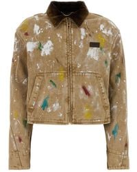 Moschino - Camel Cotton Jacket - Lyst