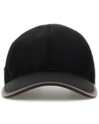 Prada - Cappello da baseball in Re-Nylon nero - Lyst