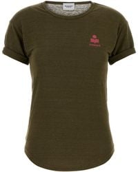 Isabel Marant - Army Linen Koldia T-Shirt - Lyst