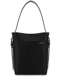 Valextra - Black Leather Small Soft Bucket Bag - Lyst