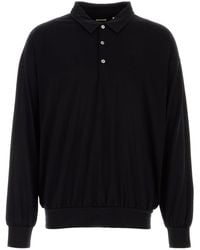 Nanamica - Black Wool Polo Shirt - Lyst