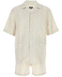 ZEGNA - Embroidered Linen Pyjama - Lyst