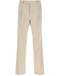 PT Torino - Sand Cotton Blend Pant - Lyst