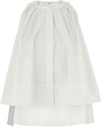 Co. - Camicia in popeline bian - Lyst