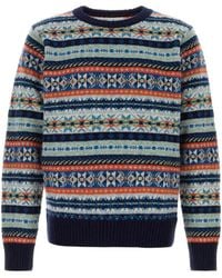 Harley Of Scotland - Embroidered Wool Sweater - Lyst