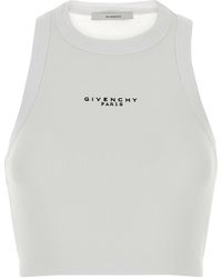 Givenchy - Stretch Cotton Crop-Top - Lyst