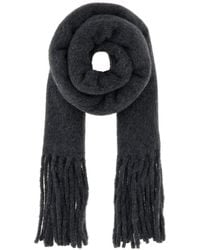 Loulou de Saison - Sciarpa Santo in misto alpaca antracite - Lyst