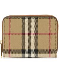 Burberry - Printed Canvas Wallet - Lyst