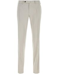 PT Torino - Chalk Stretch Cotton Blend Silkochino Pant - Lyst