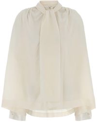 Carven - White Silk Blouse - Lyst