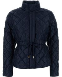 Michael Kors - Navy Blue Polyester Padded Jacket - Lyst