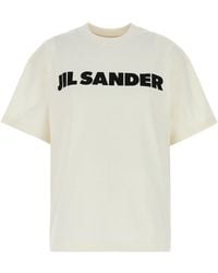 Jil Sander - Logo Print T-Shirt - Lyst