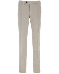 Brunello Cucinelli - Light Grey Stretch Cotton Pant - Lyst