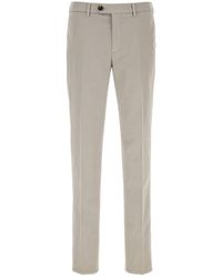 Brunello Cucinelli - Light Grey Stretch Cotton Pant - Lyst