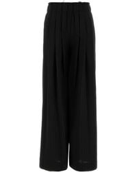 PT Torino - Embroidered Stretch Wool Benedetta Wide-leg Pant - Lyst
