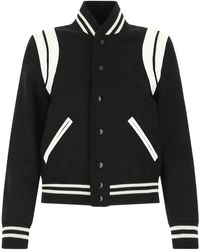 Saint Laurent - Giacca teddy - Lyst