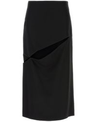 Jil Sander - Wool Blend Skirt - Lyst