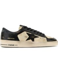 Golden Goose - Two-tone Leather And Suede Stardan Sneakers - Lyst