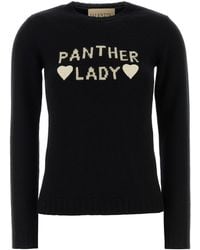 Valentino Garavani - Black Wool Sweater - Lyst