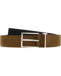 Tom Ford - Natural Nubuck T Loop Belt 28 Mm - Lyst