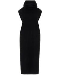 Alaïa - Black Cashmere Blend Top - Lyst