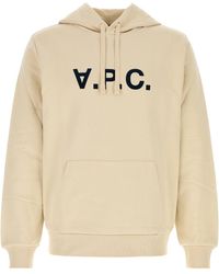 A.P.C. - Sand Stretch Cotton Sweatshirt - Lyst