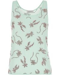 16Arlington - Embellished Crepe Tank Top - Lyst