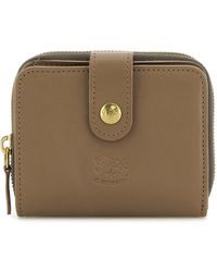 Il Bisonte - Portafoglio in pelle cappuccino - Lyst