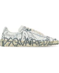 DSquared² - Dsquared Printed Leather Rider Sneakers - Lyst