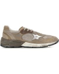 Golden Goose - Deluxe Brand Dove Mesh And Suede Dad New Sneakers - Lyst