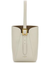 J&m Davidson - Ivory Leather Quiver Nano Bucket Bag - Lyst