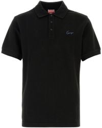 KENZO - Solid Shirt Collar Polo - Lyst