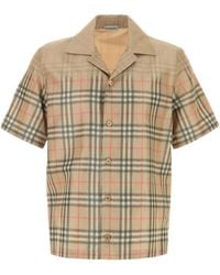Burberry - Printed Viscose Blend Shirt - Lyst
