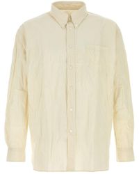 Willy Chavarria - Cream Poplin Shirt - Lyst
