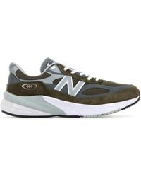 New Balance - Mesh And Suede 990V6 Sneakers - Lyst