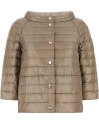 Herno - Cappuccino Nylon Reversible Down Jacket - Lyst