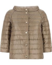 Herno - Cappuccino Nylon Reversible Down Jacket - Lyst