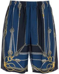 Versace - " Nautical Silk Bermuda - Lyst
