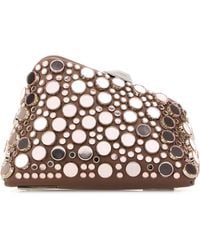 The Attico - Embellished Leather Midnight Clutch - Lyst