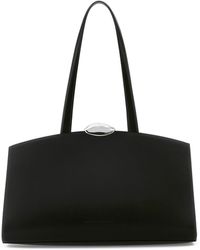 Benedetta Bruzziches - Borsa shopping Serena in pelle nera - Lyst
