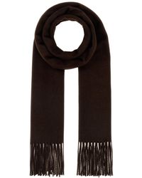 Prada - Sciarpa in misto seta cioccolato - Lyst