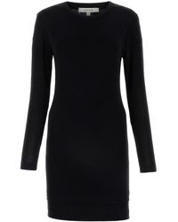 Lemaire - Abito in cotone nero - Lyst