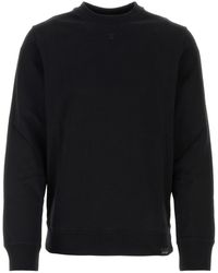 Courreges - Felpa in cotone nero - Lyst