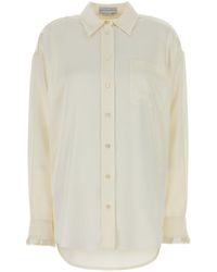 Stella McCartney - Satin Oversize Shirt - Lyst