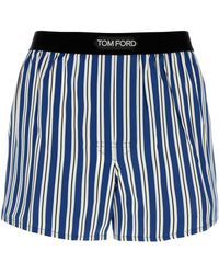 Tom Ford - Printed Stretch Satin Boxer - Lyst