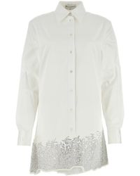 JW Anderson - Jw Anderson Cotton Shirt Mini Dress - Lyst