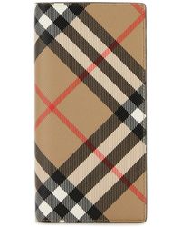 Burberry - Printed Canvas Wallet - Lyst