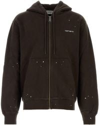 Carhartt - Dark Brown Cotton Hooded Painter Jacket - Lyst