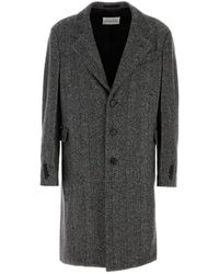 Givenchy - Embroidered Wool Blend Coat - Lyst