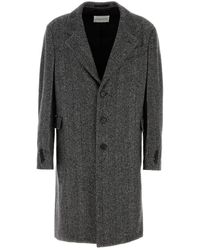 Givenchy - Embroidered Wool Blend Coat - Lyst